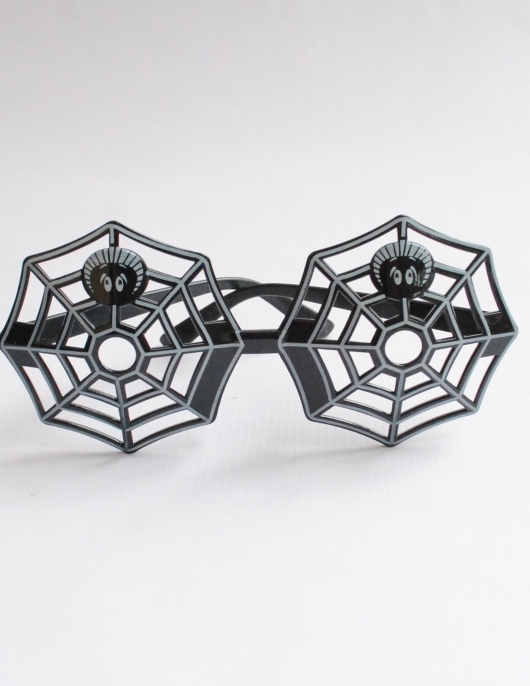 Spider Net Halloween Party Eye Wear - Black