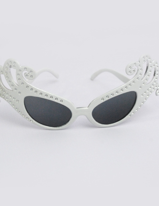 Female Eye Shape Glasses White