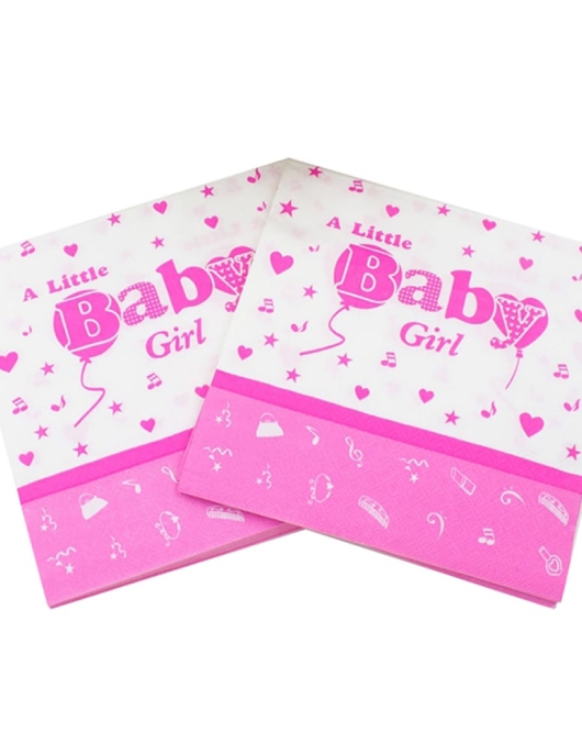 Baby Girl Pink Napkins 