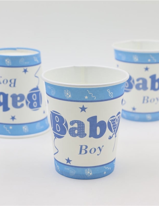 Blue Little Baby Boy Paper Glass 250ml