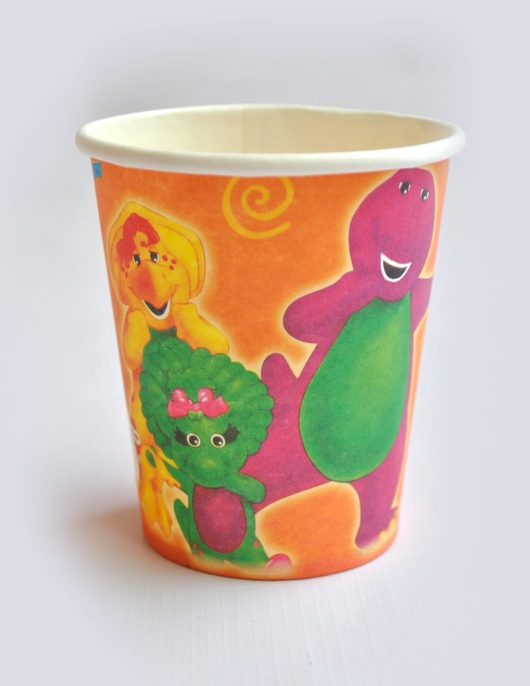 Barney Dinosaur Paper Cups 250ml