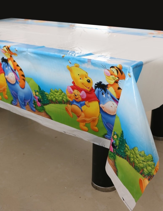 Winnie The Pooh Plastic Table Cover 108 x 180cms