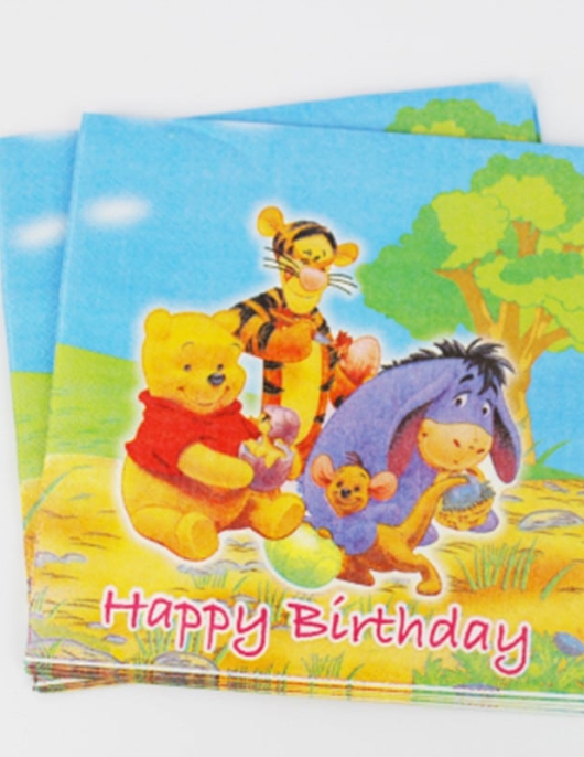 Winnie the Pooh Paper Napkins 33 x 33cms 