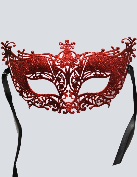 Eye Mask Red Glitter