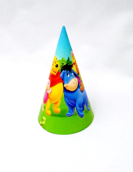 Winnie The Pooh Paper Hats 10pcs