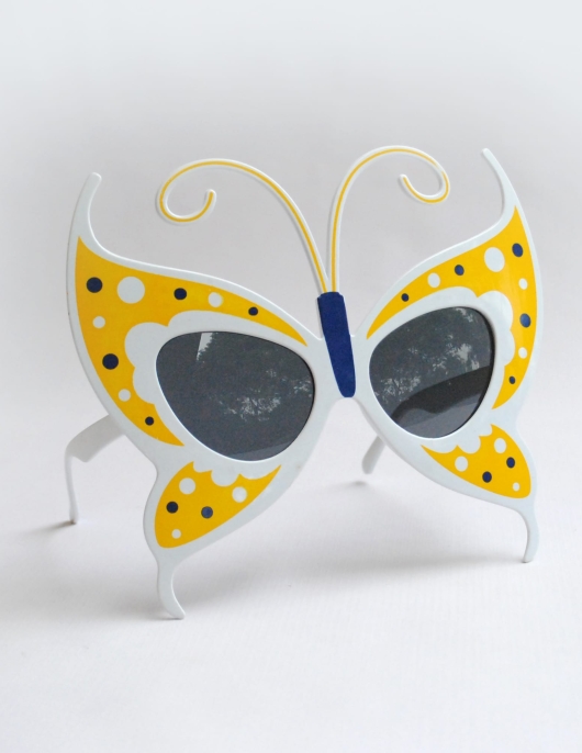 Butterfly Shape Eye Wear - Yellow