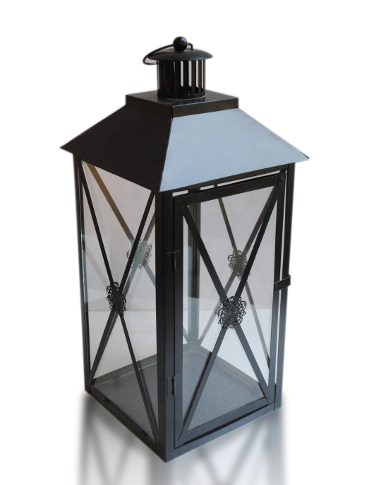 Candle Lantern Large Black 