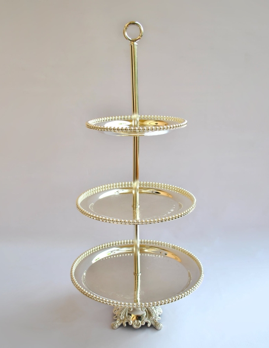3 Steps Silver Tray