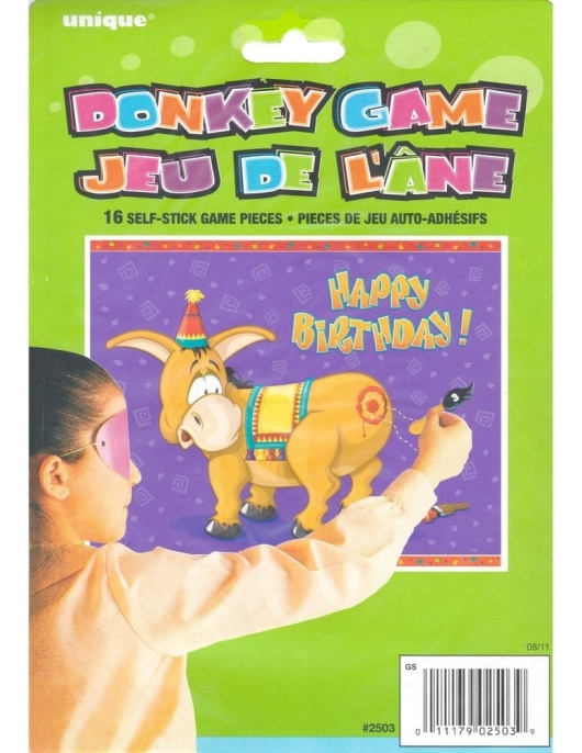 Donkey Game ( Jeu De Lane) -Self Stick Blind Fold