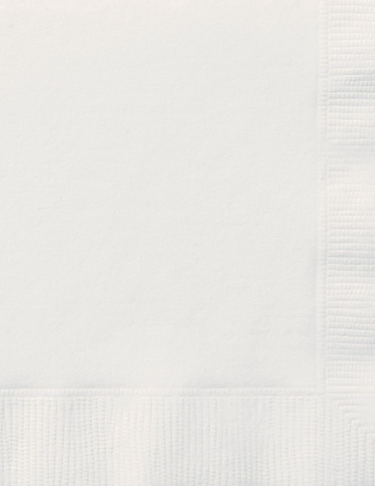 White Bright Paper Napkins 33 x 33 cm