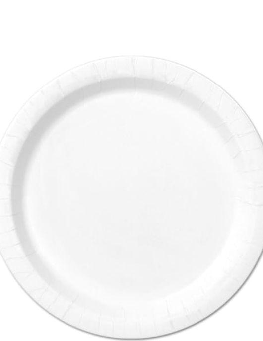 White Round Paper Plates