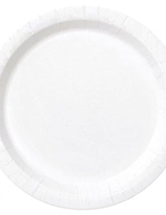 White Round Paper Plates