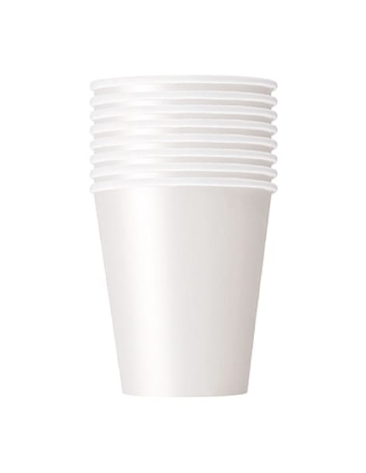 White Paper Cups 270 ml