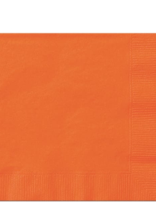 Orange Pumpkin Paper Napkins 25.4 cm x 25.4 cm