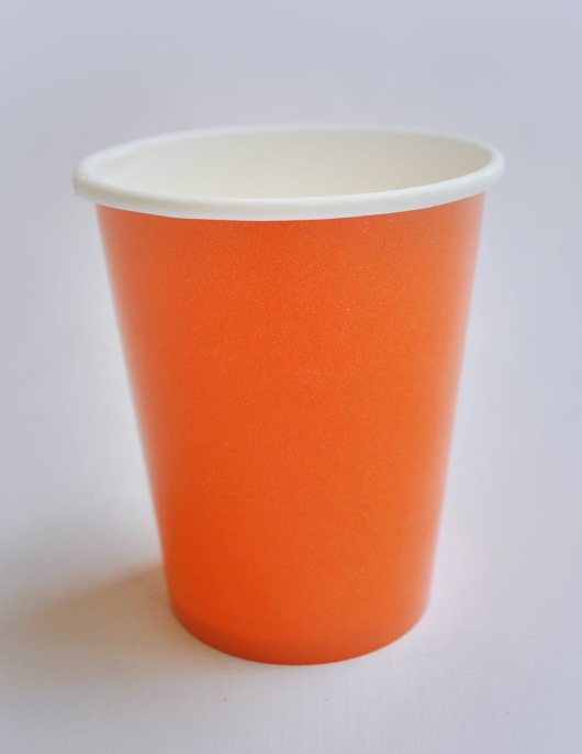 Orange Paper Cups 266 ml