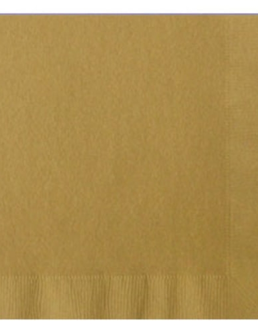Gold Metallic Paper Napkins 33 cm x 33 cm