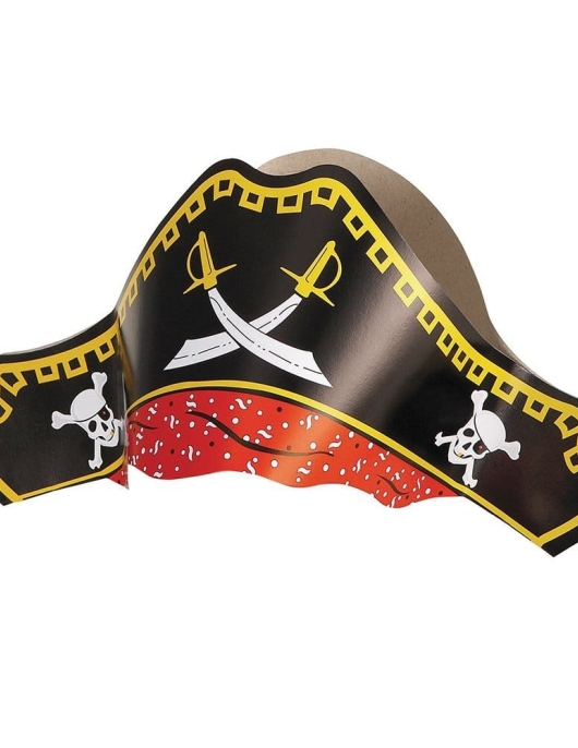 Pack of 4 - Pirate Party Paper Hats 