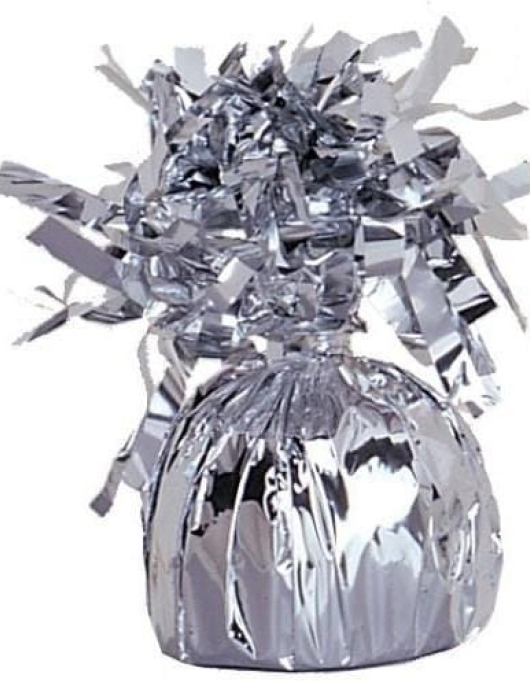 Candy Shape Foil Balloon Weight - Silver