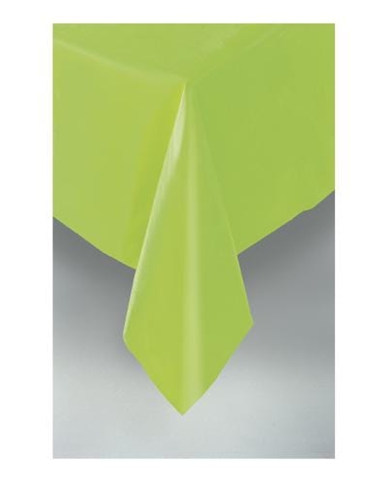 Green Lime Plastic Table Cover 54" X 108"