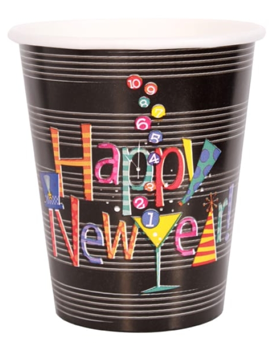  New Year Countdown Paper Cups 270ml
