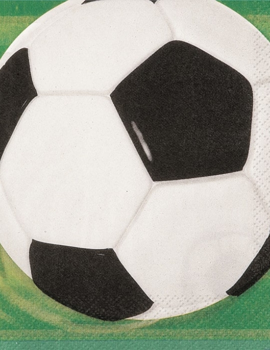 Football 3D Paper Napkins 33 x 33cms