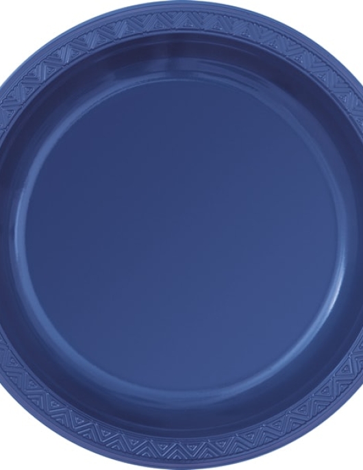 Blue Round Paper Plates