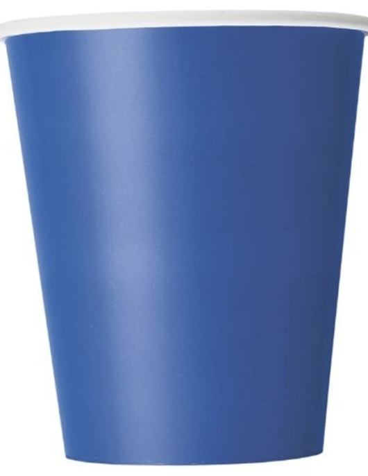 Blue Paper Cups 270ml