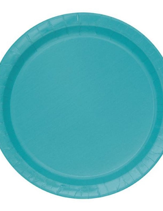 Blue Round Paper Plates