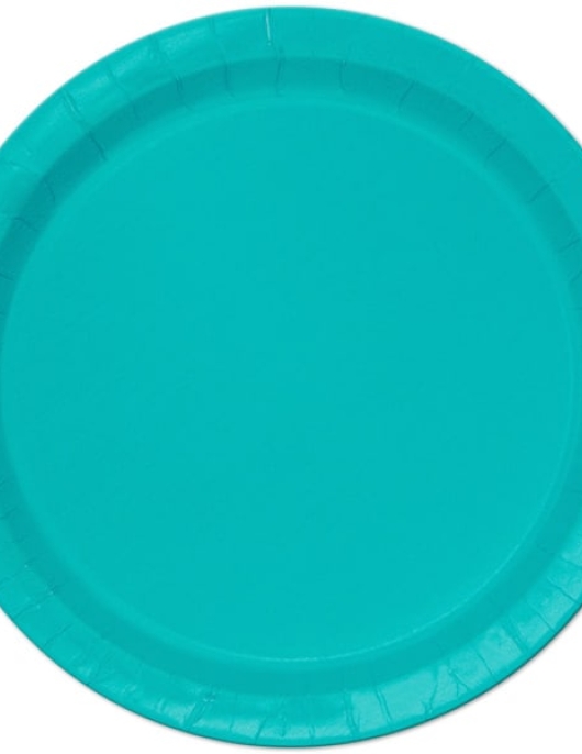 Blue Round Paper Plates
