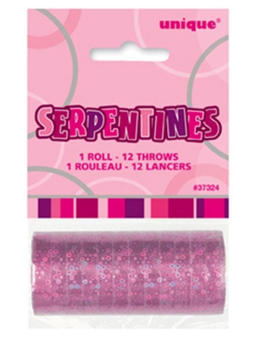 Pink Glitz Streamers - 1 pcs roll