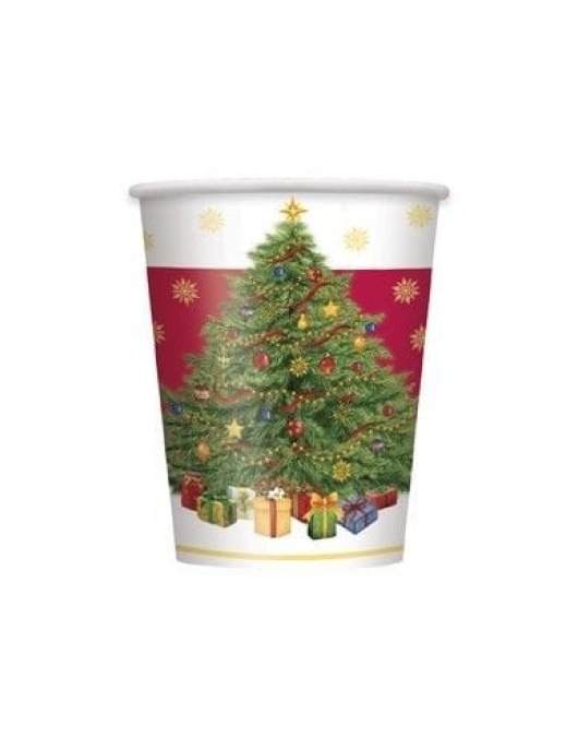 Christmas Tree Paper Cups 270ml