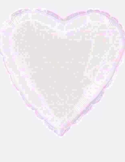 Metallic Silver Heart Shape Foil Balloon 18inches