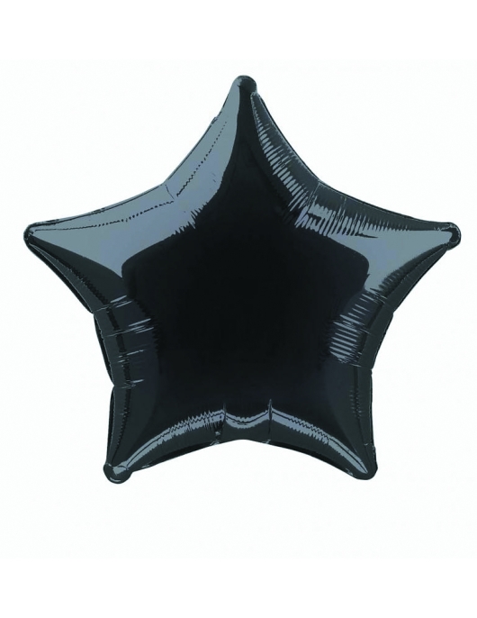 Black Star Shape Foil Balloon 20inches