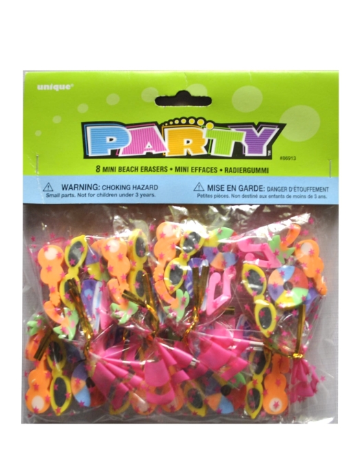 Mini Beach Eraser - 8 pcs