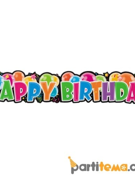 Happy Birthday Hanging Banner 60.9 x 76.2cms