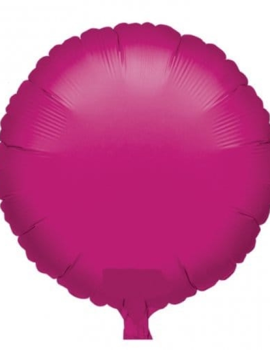 Pink Round Foil Helium Balloon 18 inch