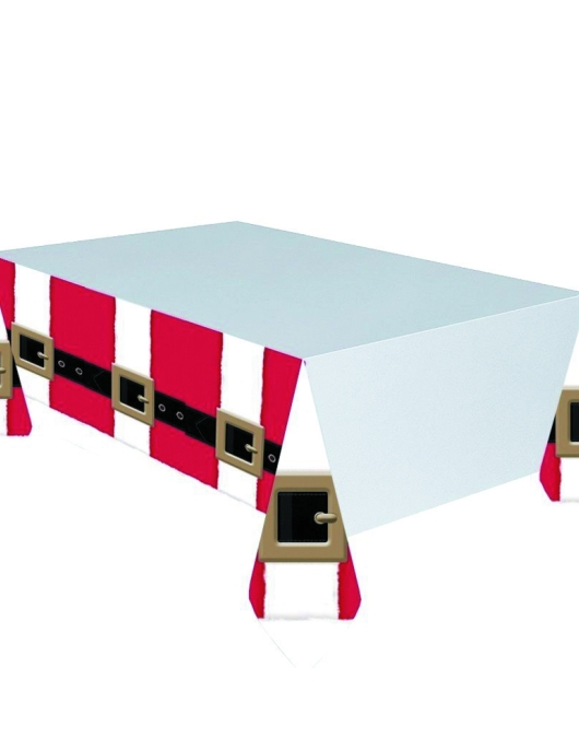 Christmas Santa Wonderful Plastic Table Cover 137 x 259cms