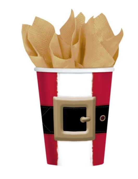 Christmas Santa Wonderful Paper Cups 266ml