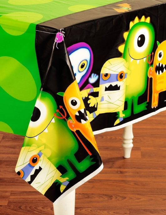 Halloween Boo Crew Plastic Table Cover 137 x 259cms